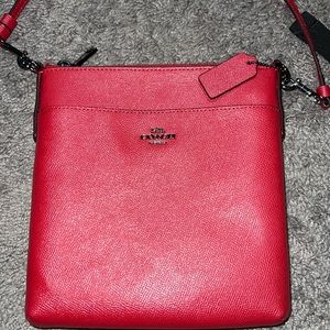 Red coach purse